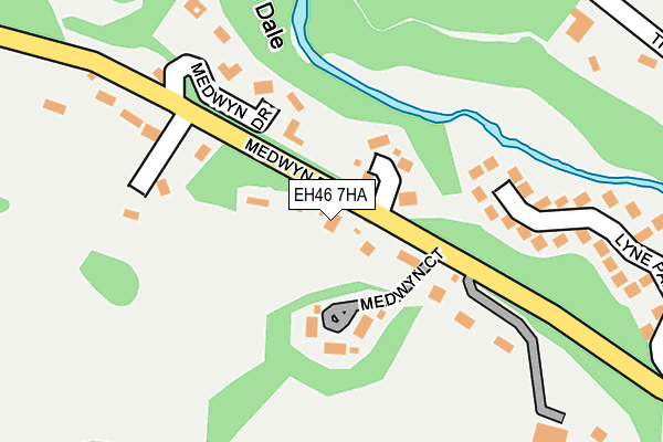 EH46 7HA map - OS OpenMap – Local (Ordnance Survey)