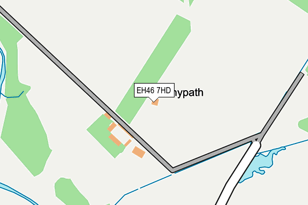 EH46 7HD map - OS OpenMap – Local (Ordnance Survey)