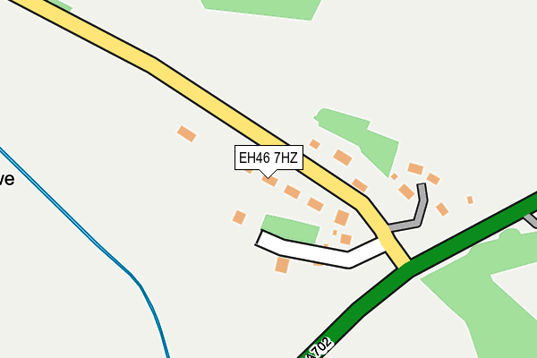 EH46 7HZ map - OS OpenMap – Local (Ordnance Survey)
