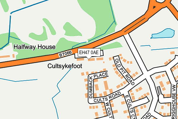 EH47 0AE map - OS OpenMap – Local (Ordnance Survey)