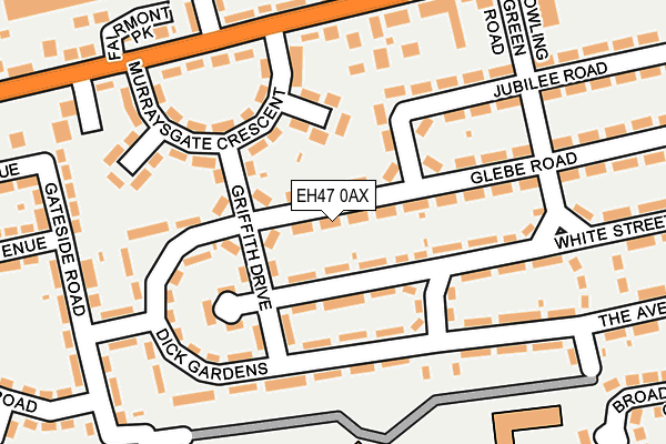 EH47 0AX map - OS OpenMap – Local (Ordnance Survey)