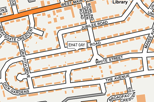 EH47 0AY map - OS OpenMap – Local (Ordnance Survey)