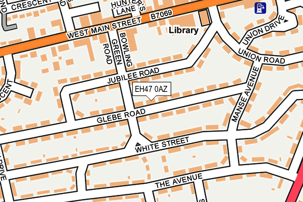 EH47 0AZ map - OS OpenMap – Local (Ordnance Survey)