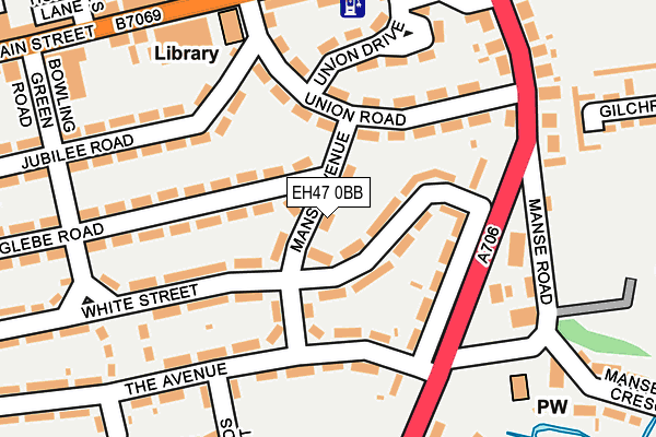 EH47 0BB map - OS OpenMap – Local (Ordnance Survey)
