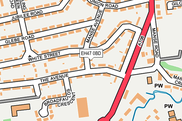EH47 0BD map - OS OpenMap – Local (Ordnance Survey)