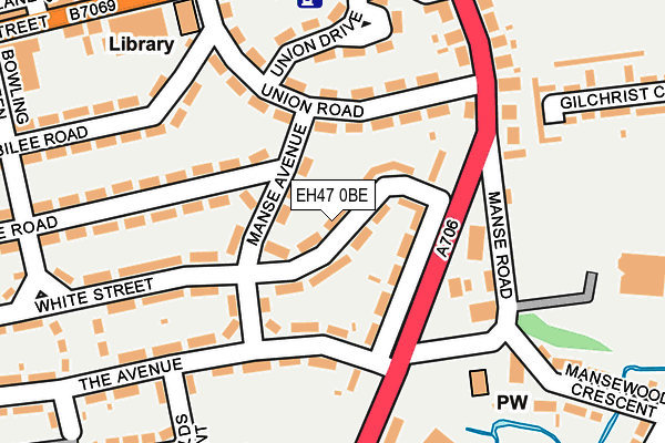 EH47 0BE map - OS OpenMap – Local (Ordnance Survey)