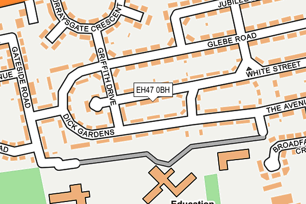 EH47 0BH map - OS OpenMap – Local (Ordnance Survey)