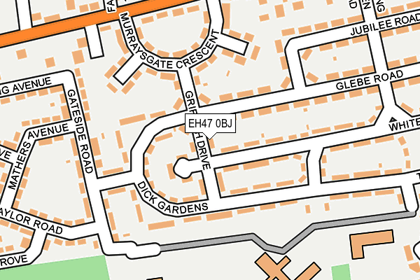 EH47 0BJ map - OS OpenMap – Local (Ordnance Survey)
