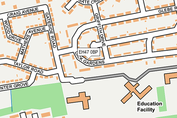 EH47 0BP map - OS OpenMap – Local (Ordnance Survey)