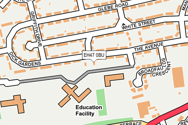 EH47 0BU map - OS OpenMap – Local (Ordnance Survey)