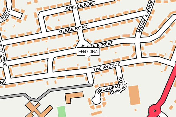 EH47 0BZ map - OS OpenMap – Local (Ordnance Survey)