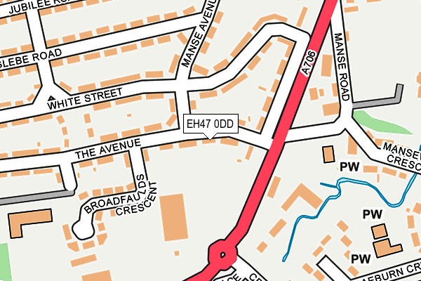 EH47 0DD map - OS OpenMap – Local (Ordnance Survey)