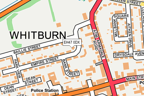 EH47 0DX map - OS OpenMap – Local (Ordnance Survey)