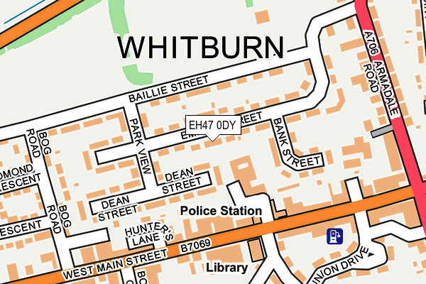 EH47 0DY map - OS OpenMap – Local (Ordnance Survey)