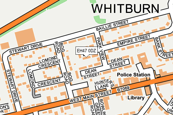 EH47 0DZ map - OS OpenMap – Local (Ordnance Survey)