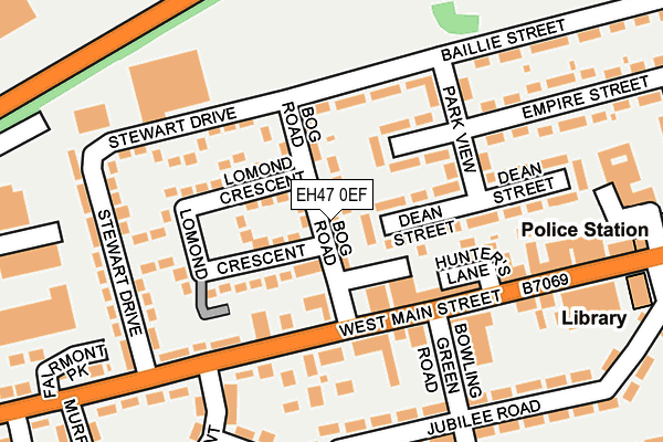 EH47 0EF map - OS OpenMap – Local (Ordnance Survey)