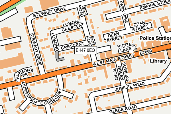 EH47 0EQ map - OS OpenMap – Local (Ordnance Survey)