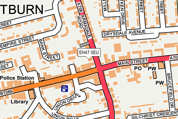 EH47 0EU map - OS OpenMap – Local (Ordnance Survey)