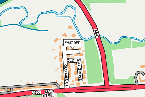 EH47 0FD map - OS OpenMap – Local (Ordnance Survey)