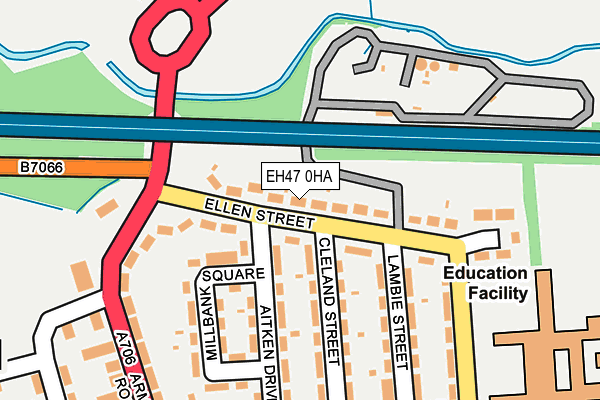 EH47 0HA map - OS OpenMap – Local (Ordnance Survey)