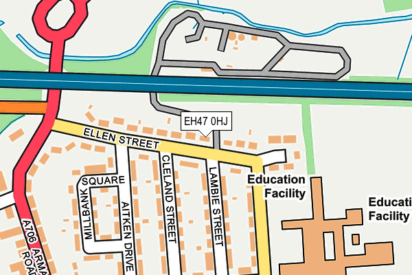 EH47 0HJ map - OS OpenMap – Local (Ordnance Survey)