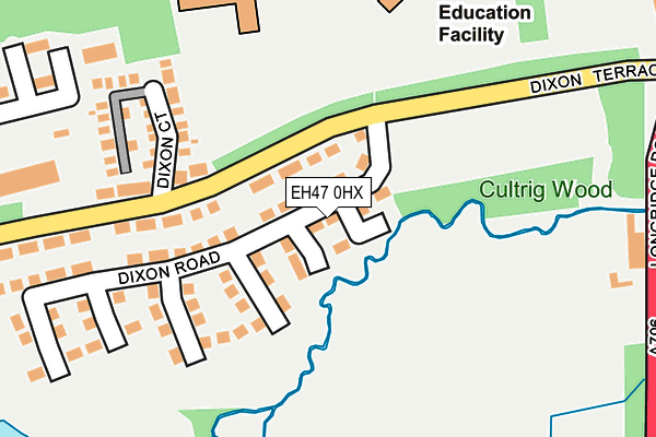 EH47 0HX map - OS OpenMap – Local (Ordnance Survey)