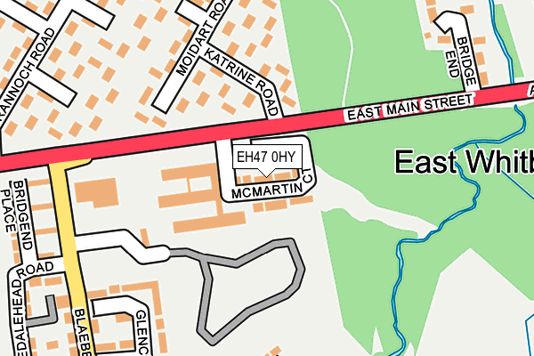 EH47 0HY map - OS OpenMap – Local (Ordnance Survey)