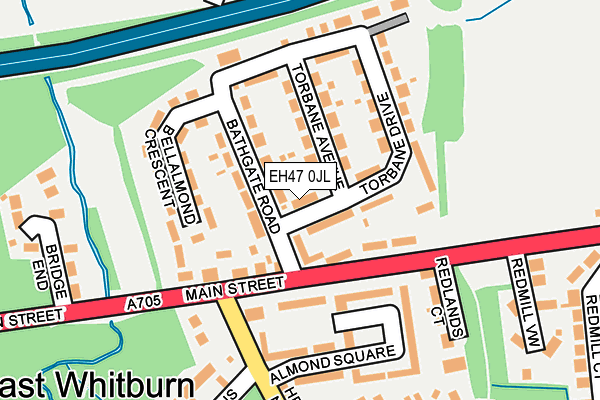 EH47 0JL map - OS OpenMap – Local (Ordnance Survey)