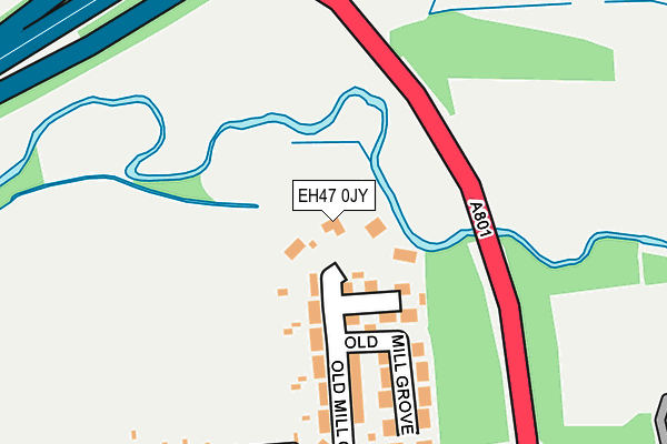 EH47 0JY map - OS OpenMap – Local (Ordnance Survey)