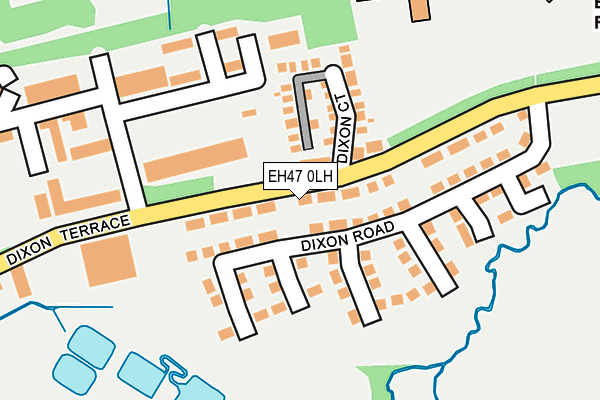 EH47 0LH map - OS OpenMap – Local (Ordnance Survey)