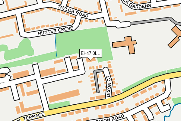 EH47 0LL map - OS OpenMap – Local (Ordnance Survey)