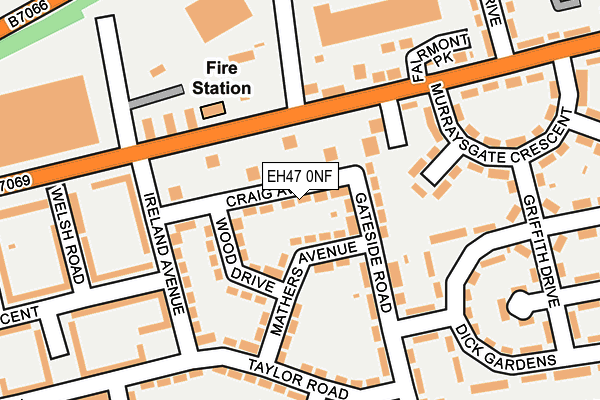 EH47 0NF map - OS OpenMap – Local (Ordnance Survey)