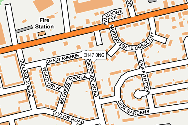 EH47 0NG map - OS OpenMap – Local (Ordnance Survey)