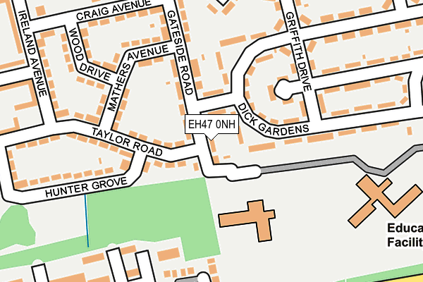 EH47 0NH map - OS OpenMap – Local (Ordnance Survey)