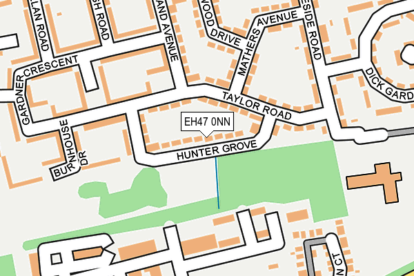 EH47 0NN map - OS OpenMap – Local (Ordnance Survey)