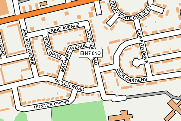 EH47 0NQ map - OS OpenMap – Local (Ordnance Survey)