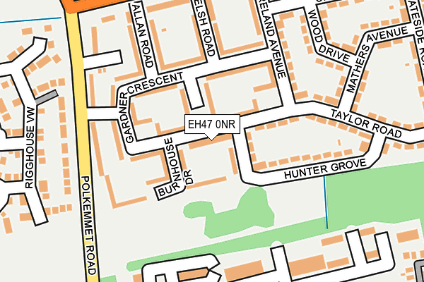 EH47 0NR map - OS OpenMap – Local (Ordnance Survey)