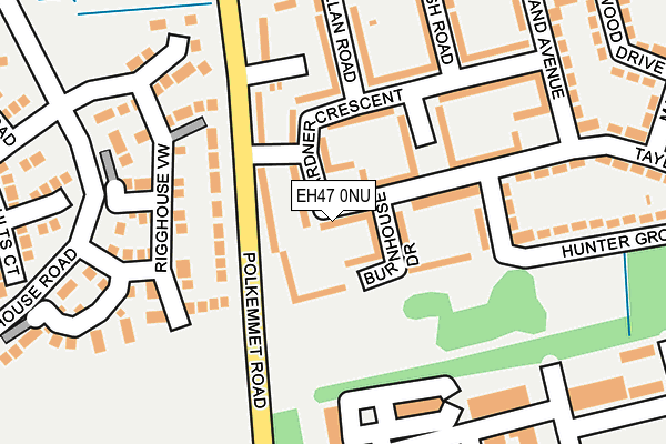 EH47 0NU map - OS OpenMap – Local (Ordnance Survey)