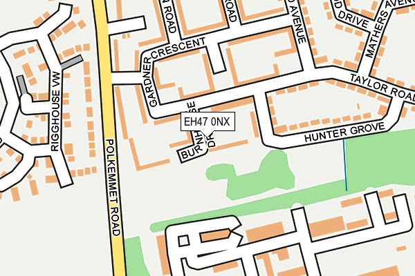 EH47 0NX map - OS OpenMap – Local (Ordnance Survey)