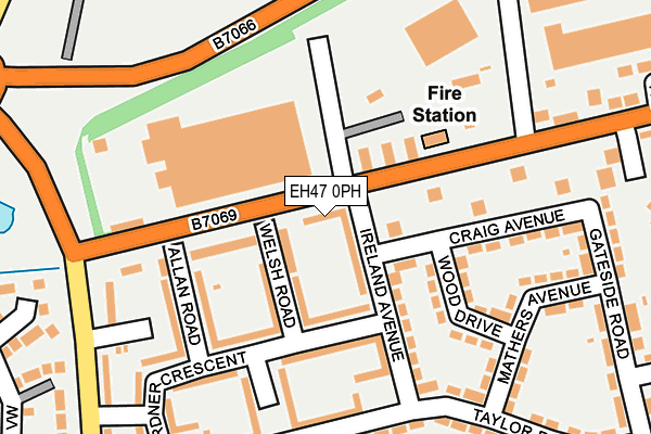 EH47 0PH map - OS OpenMap – Local (Ordnance Survey)