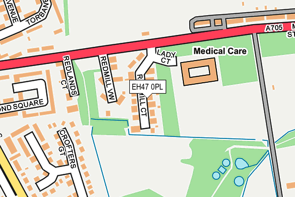 EH47 0PL map - OS OpenMap – Local (Ordnance Survey)