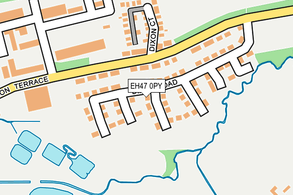 EH47 0PY map - OS OpenMap – Local (Ordnance Survey)