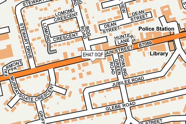 EH47 0QF map - OS OpenMap – Local (Ordnance Survey)