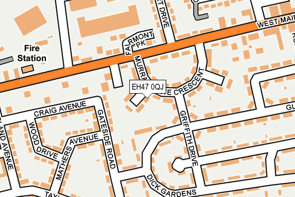 EH47 0QJ map - OS OpenMap – Local (Ordnance Survey)
