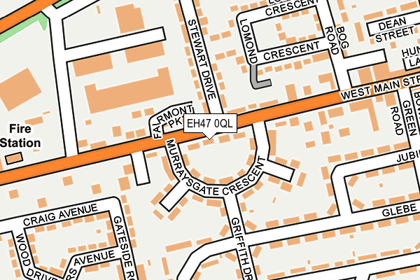 EH47 0QL map - OS OpenMap – Local (Ordnance Survey)