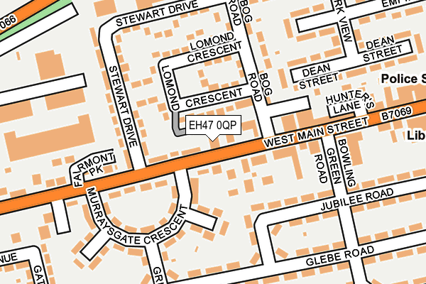 EH47 0QP map - OS OpenMap – Local (Ordnance Survey)