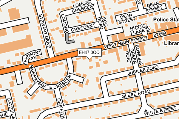 EH47 0QQ map - OS OpenMap – Local (Ordnance Survey)