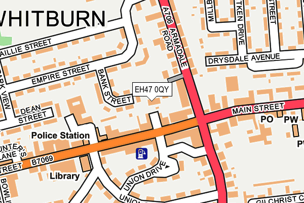 EH47 0QY map - OS OpenMap – Local (Ordnance Survey)