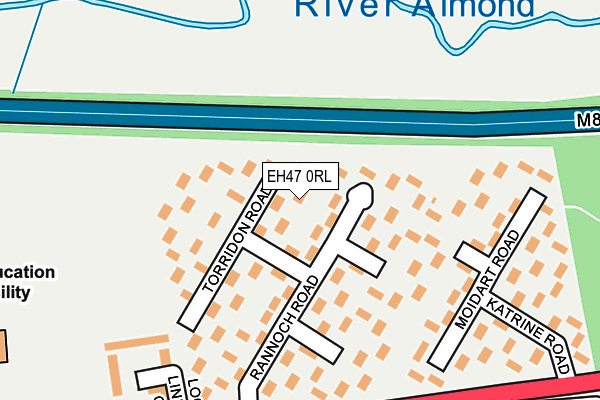 EH47 0RL map - OS OpenMap – Local (Ordnance Survey)