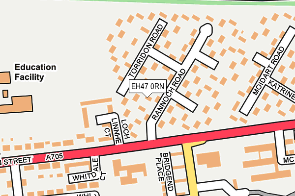EH47 0RN map - OS OpenMap – Local (Ordnance Survey)